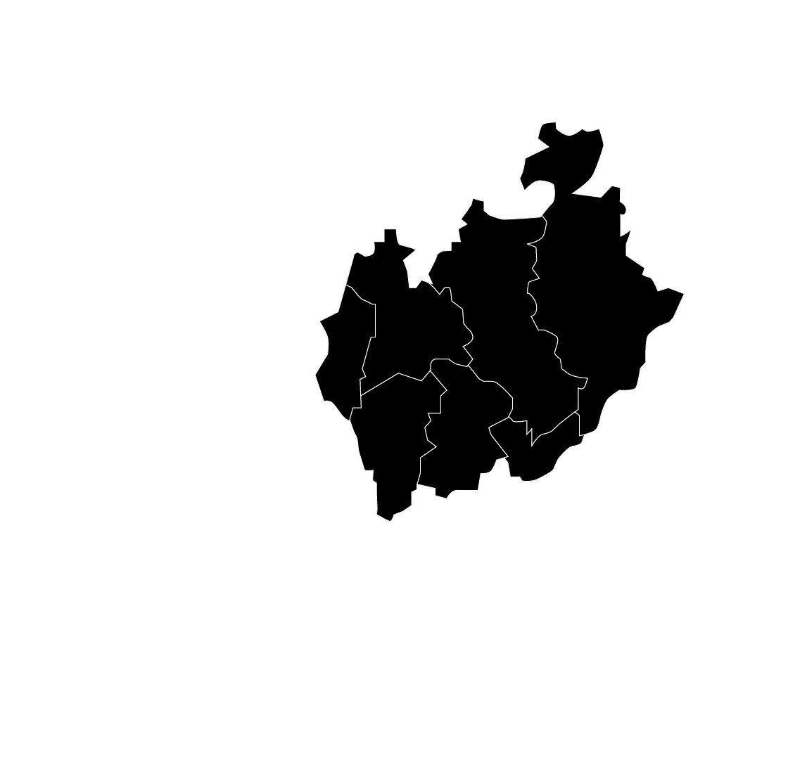 北摂エリアの地図
